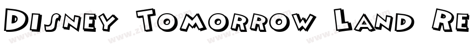 Disney Tomorrow Land Regular字体转换